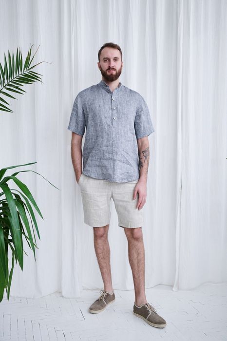 Short sleeve Miami linen shirt