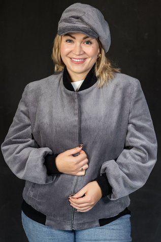Бомбер вельветовий жіночий Річмонд