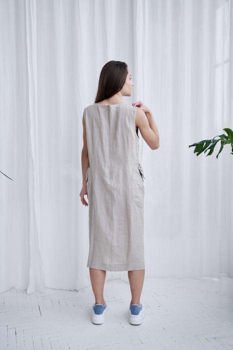 Livorno linen dress beige 42