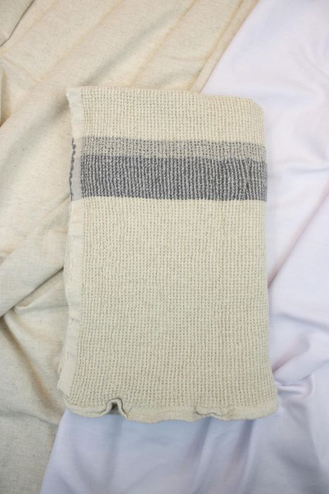 Linen bath towel Jamaica gray 130x65