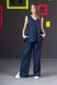 Aveiro linen top dark blue 42