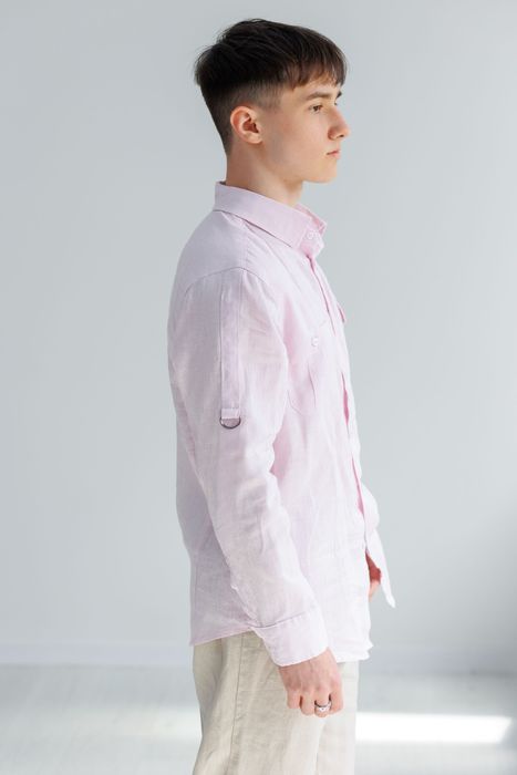 Bristol linen shirt lilac snow 46