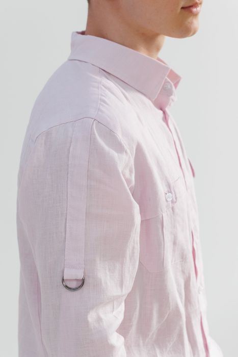 Bristol linen shirt lilac snow 46