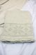 Linen bath towel Ornament beige 125x60