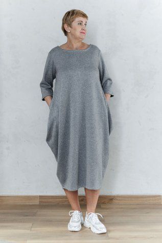 Сукня вовняна Х&prime;юстон сірий меланж 42