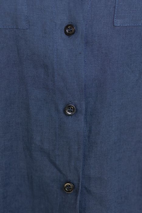 Evora linen shirt dark-blue 42