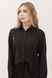 Evora satin shirt black 42