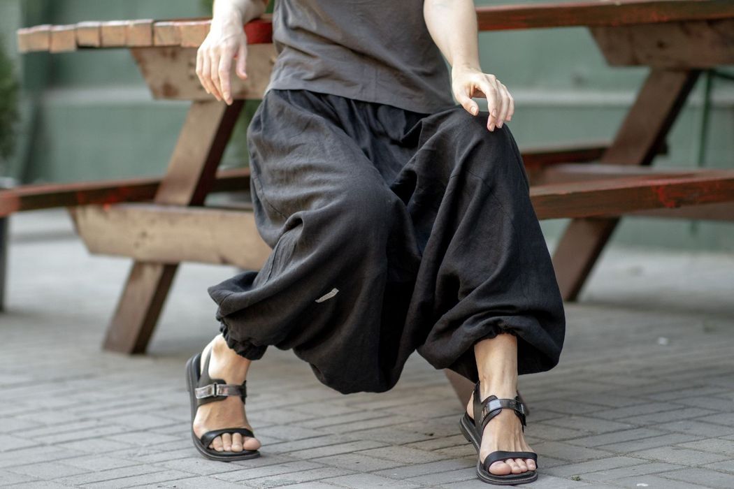 King linen pants