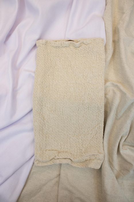 Linen bath towel Souffle cappuccino 50x80