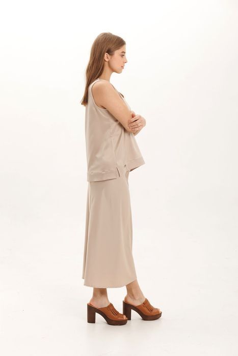 Almada satin skirt beige 42