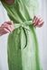 Livorno linen dress light green 42