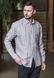 Bristol linen shirt gray stripped 52