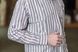 Bristol linen shirt gray stripped 52