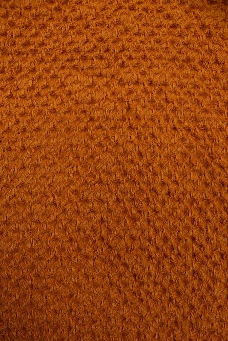 Linen bath towel Souffle carrot 150x80