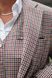 Barcelona wool blazer burgundy-blue checkered 52