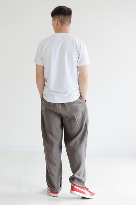 Denpasar linen pants gray 46