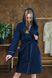 Bari linen robe dark blue 42